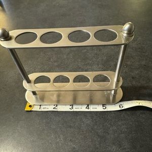 Metal toothbrush holder